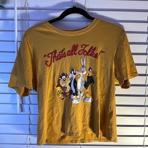 LooneyTunes Yellow Graphic Tee Sz S🌺Bundle & Save🌺